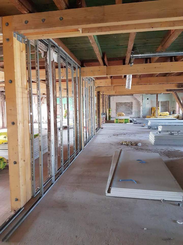 Mise en place plaques de plâtre Furdenheim